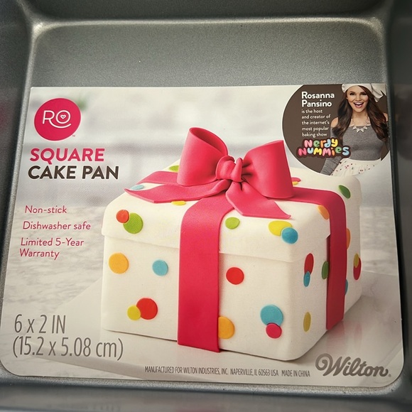 Rosanna Pansino square cake pan (2) 6x2 new - Picture 2 of 3
